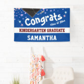 Kindergarten Abschluss blue Confetti Foto Banner (Insitu)