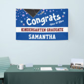 Kindergarten Abschluss blue Confetti Foto Banner (Messeveranstaltung)