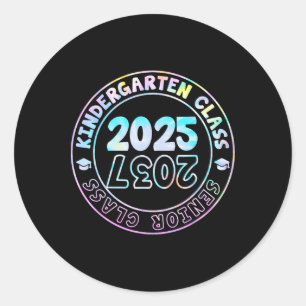 Kindergarten Abschluss Cl von 2025 Senior Cl von 2 Runder Aufkleber