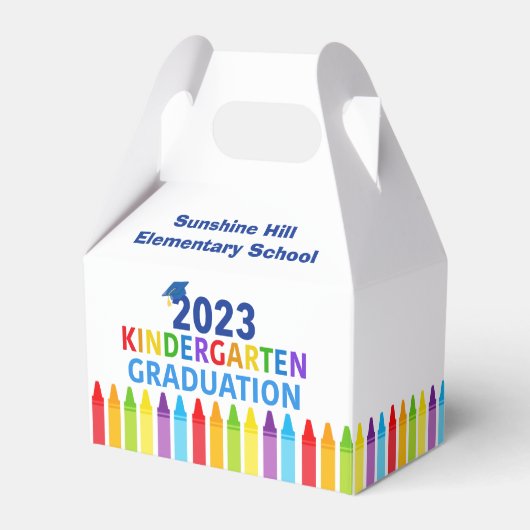 Kindergarten Abschluss Custom School Party 2023 Geschenkschachtel (Vorderseite)