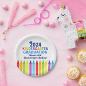 Kindergarten Abschluss Custom School Party 2024 Pappteller (Party)