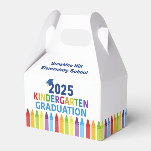 Kindergarten Abschluss Custom School Party 2025 Geschenkschachtel (Vorderseite)