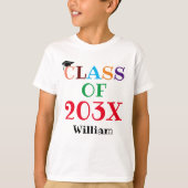 Kindergarten Abschluss Custom Years T-Shirt (Vorderseite)