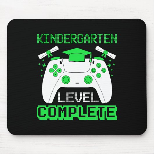 Kindergarten Abschluss der Gamer School Mousepad (Vorne)