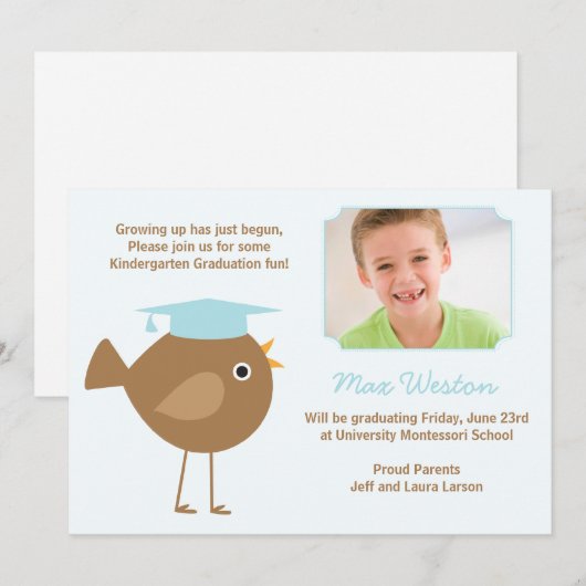 Kindergarten Abschluss Einladung (Vorne/Hinten)