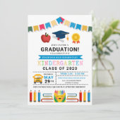 Kindergarten Abschluss Einladung (Stehend Vorderseite)