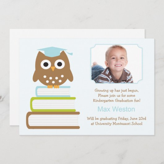 Kindergarten Abschluss Einladung (Vorne/Hinten)