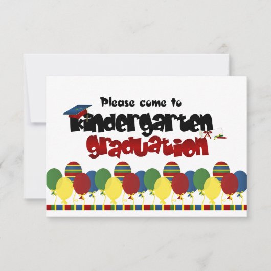 Kindergarten Abschluss Einladung (Vorderseite)