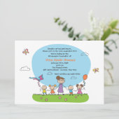 Kindergarten-Abschluss-Einladung Einladung (Stehend Vorderseite)