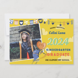 Kindergarten Abschluss Einladung mit Foto