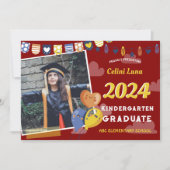 Kindergarten Abschluss Einladung mit Foto (Vorderseite)