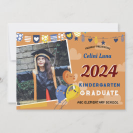 Kindergarten Abschluss Einladung mit Foto