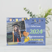 Kindergarten Abschluss Einladung mit Foto (Stehend Vorderseite)