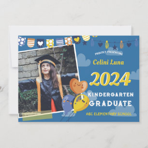 Kindergarten Abschluss Einladung mit Foto