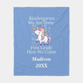 Kindergarten Abschluss Erstklassiger Unicorn Fleecedecke