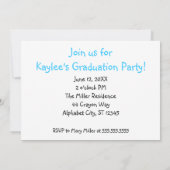 Kindergarten Abschluss Farbige Stifte Einladung (Rückseite)