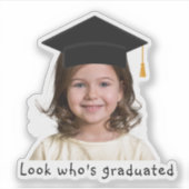 Kindergarten Abschluss Foto Aufkleber (Vorderseite)