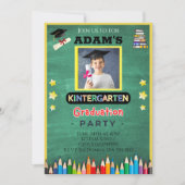 Kindergarten Abschluss Foto Einladung (Vorderseite)