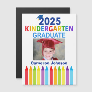 Kindergarten Abschluss Foto Magnet Card 2025