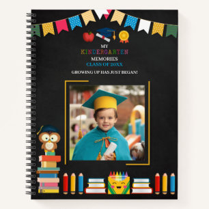 Kindergarten Abschluss Foto Notebook Notizblock