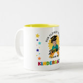 Kindergarten Abschluss Foto Zweifarbige Tasse (Vorderseite Links)