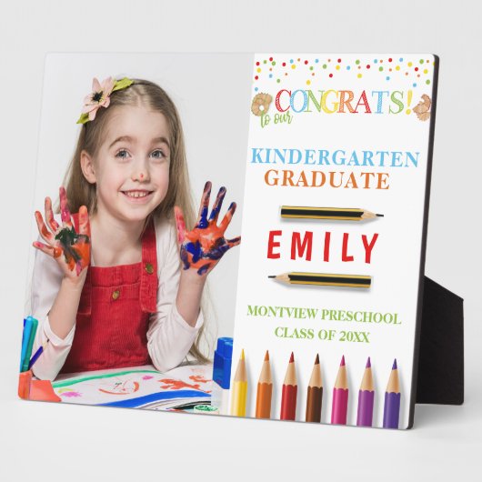 Kindergarten Abschluss Fotografie Sake Fotoplatte (Seite)