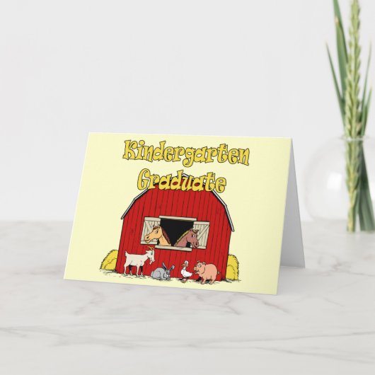 Kindergarten-Abschluss-Geschenke Karte (Vorderseite)