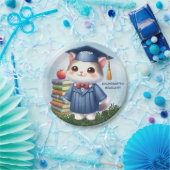 Kindergarten Abschluss Girl Cat Herzlichen Glückwu Pappteller (Party)