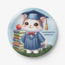 Kindergarten Abschluss Girl Cat Herzlichen Glückwu
