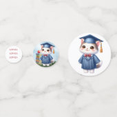 Kindergarten Abschluss Girl Cat Konfetti (Vorderseiten)