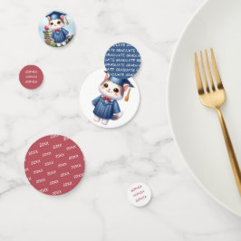 Kindergarten Abschluss Girl Cat Konfetti