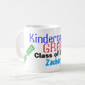 Kindergarten Abschluss Kaffeetasse (Vorderseite Links)