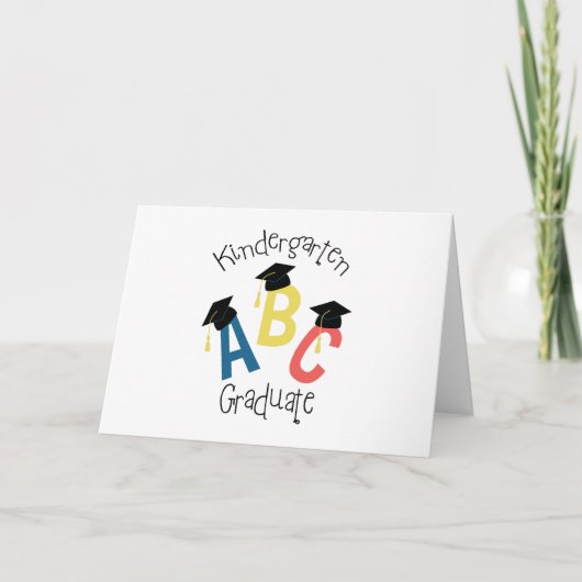 Kindergarten Abschluss Karte (Vorderseite)