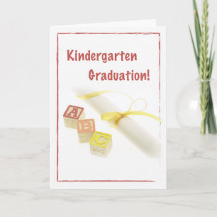 Kindergarten Abschluss Karte