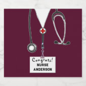 Kindergarten Abschluss Kindergarten Labrador Schaumweinetikett (Einzelnes Label)