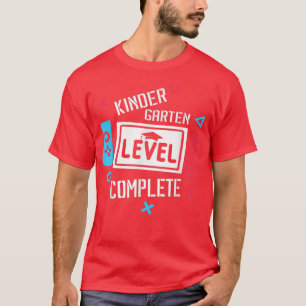 Kindergarten Abschluss Level Complete Video Games T-Shirt