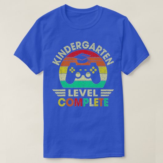 Kindergarten Abschluss Level Complete Video Games T-Shirt (Design vorne)