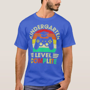 Kindergarten Abschluss Level Complete Video Games T-Shirt