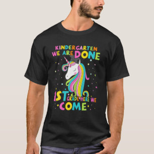 KINDERGARTEN Abschluss Magisches Einhorn 1. GRAD T-Shirt