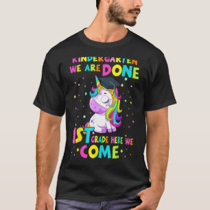 Kindergarten Abschluss Magisches Einhorn Niedliche T-Shirt