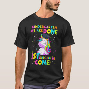 Kindergarten Abschluss Magisches Einhorn Niedliche T-Shirt