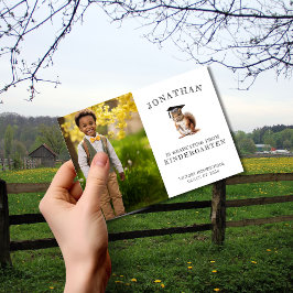 Kindergarten-Abschluss mit Eichhörnchen Ankündigung