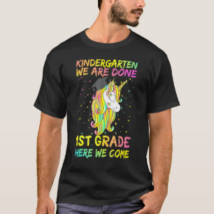 Kindergarten Abschluss Niedlich Zauberhafte Einhor T-Shirt