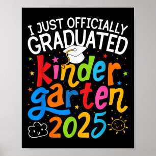 Kindergarten Abschluss Offiziell abgeschlossener K Poster
