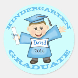 Kindergarten-Abschluss Runder Aufkleber