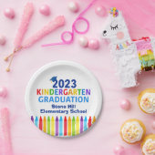 Kindergarten Abschluss School Custom Party 2023 Pappteller (Party)