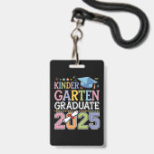 Kindergarten-Abschluss-Schule 2025 Ausweis (Vorderseite mit Lanyard)
