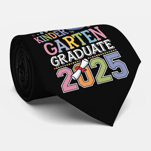 Kindergarten-Abschluss-Schule 2025 Krawatte (Gerollt)