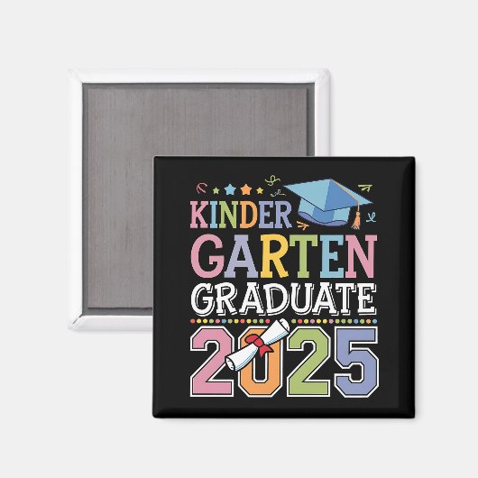 Kindergarten-Abschluss-Schule 2025 Magnet (Vorderseite/Rückseite)