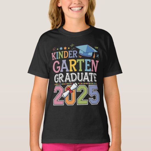 Kindergarten-Abschluss-Schule 2025 T-Shirt (Vorderseite)